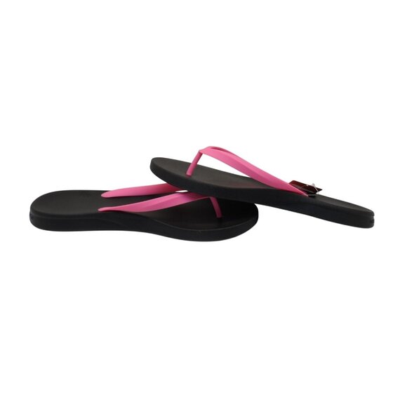 New Balance Men's Vibrant Thong Flip-Flops SUT24BP1 Black/Pink Size 13D - Picture 6 of 8